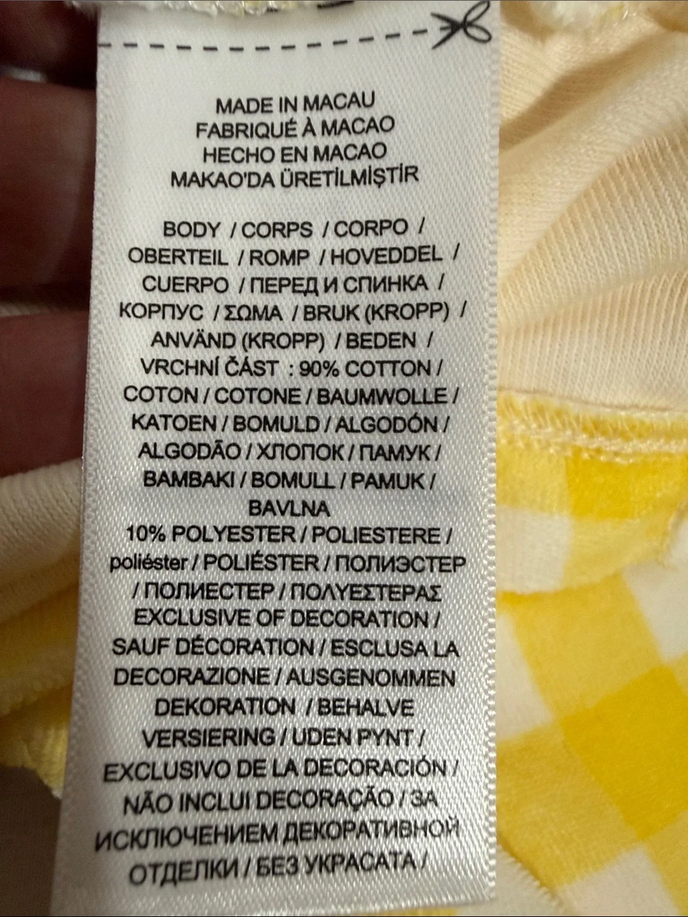 Ralph Lauren Yellow & White Gingham Polo Short Set